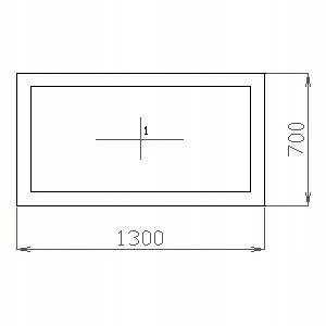 OKNO PCV 130 X 70 / 1300 x 700 mm FIX BIAŁE 24H