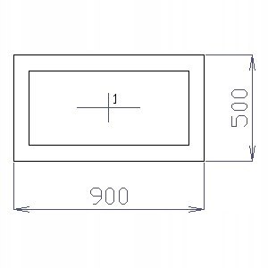 OKNO PCV 90 X 50 / 900 x 500 mm FIX BIAŁE 24H