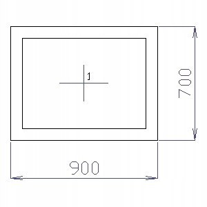 OKNO PCV 90 X 70 / 900 x 700 mm FIX BIAŁE 24H
