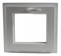 OKNO PCV 90x90 / 900x900 UCHYLNE BIAŁE 2 Szyby 76mm