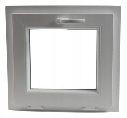 OKNO PCV 90x90 / 900x900 UCHYLNE BIAŁE 2 Szyby 76mm