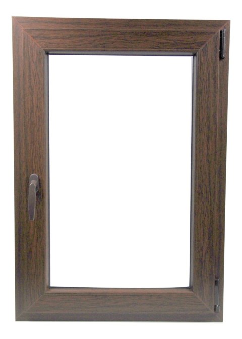 OKNO PCV 800 x 1000 DWUSTRONNY CIEMNY DĄB PRAWE