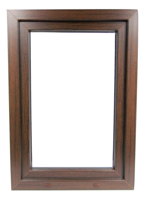 OKNO PCV 800 x 1000 DWUSTRONNY CIEMNY DĄB PRAWE