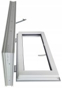 OKNO PCV 90x70 / 900x700 UCHYLNE BIAŁE 2 Szyby 76mm
